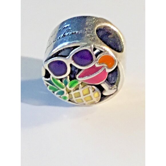 Pandora Rare! Summer Live in the Sunshine Enamel  $ silver - Picture 6 of 6
